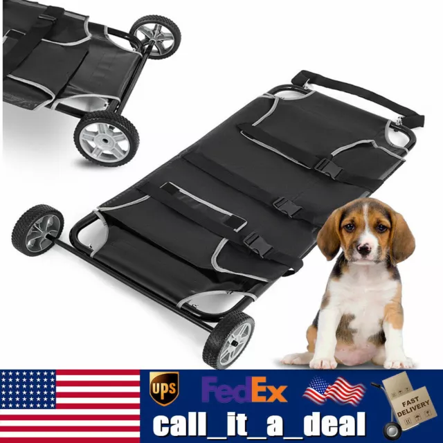 Pet Transport Stretcher Animal Dog Emergency Recovery 220lbs Carrier Durable