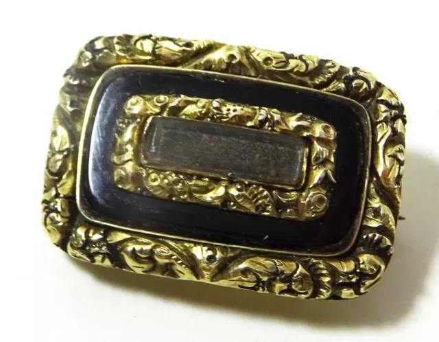 Antique Georgian 15 karat gold Mourning Pin