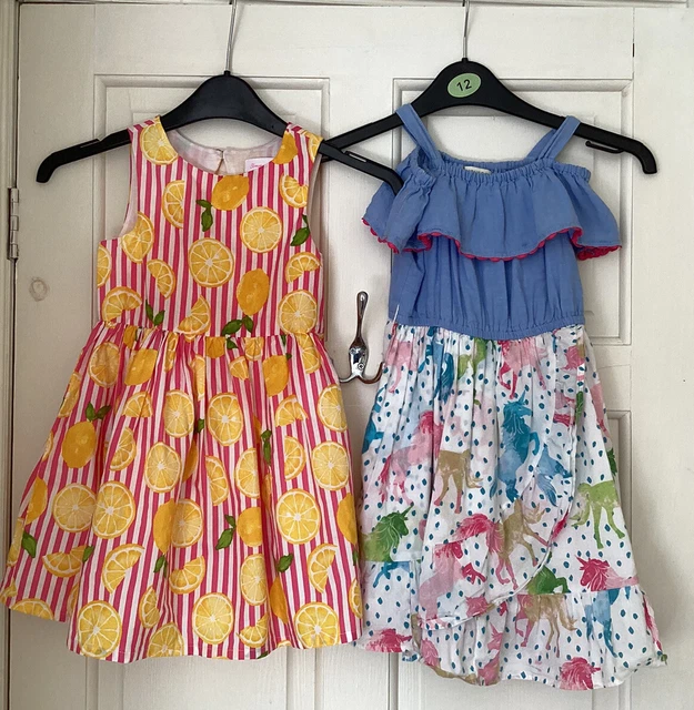 Bundle Of 2 Girls Summer Dresses Age 3-4 Years Monsoon/ Tommy Bahama VGC