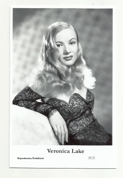 (Bx6) Veronica Lake Photo Card (27/2) Filmstar Tvmovie Pin Up Glamor Girls