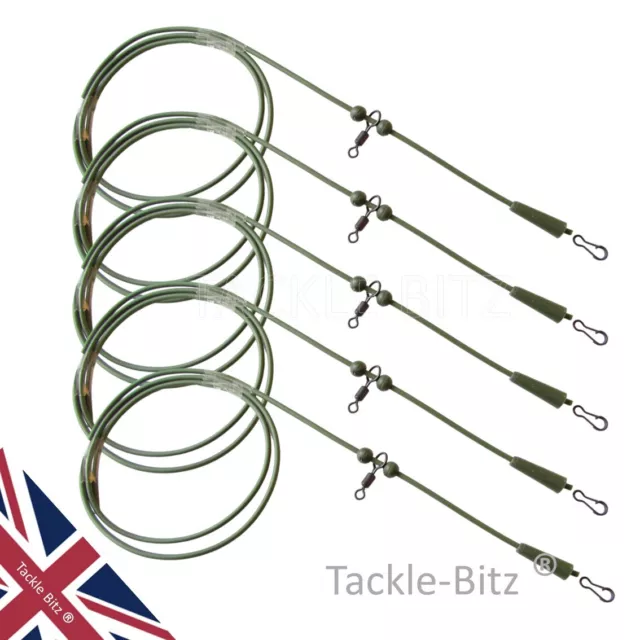 3 or 5 Pre Rigged Rig Tube Helicopter Chod Hair Rigs Carp Fishing Tackle links