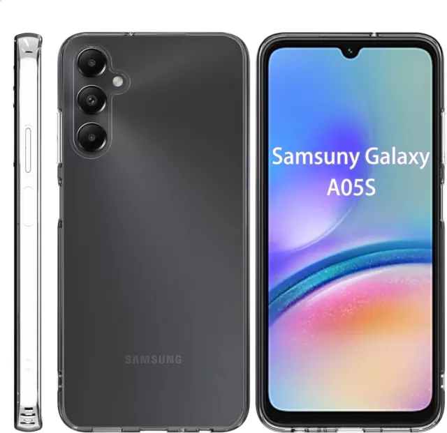 Pour Samsung Galaxy A05S Coque Gel Arrière Silicone Lisse Transparent