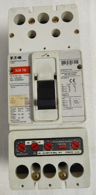 Cutler Hammer Eaton CE15NN3A IEC Contactor - 3P Open Style, Size N, 120V Coil