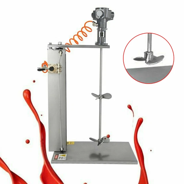 50 Gallon Automatic Lift Type Explosion-Proof Pneumatic Mixer Stainless Steel