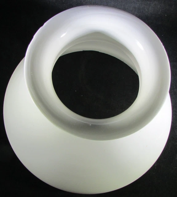 Antique 1873 Illuminator Base with Delicate Opaque White Glass Ives Lamp Shade 5