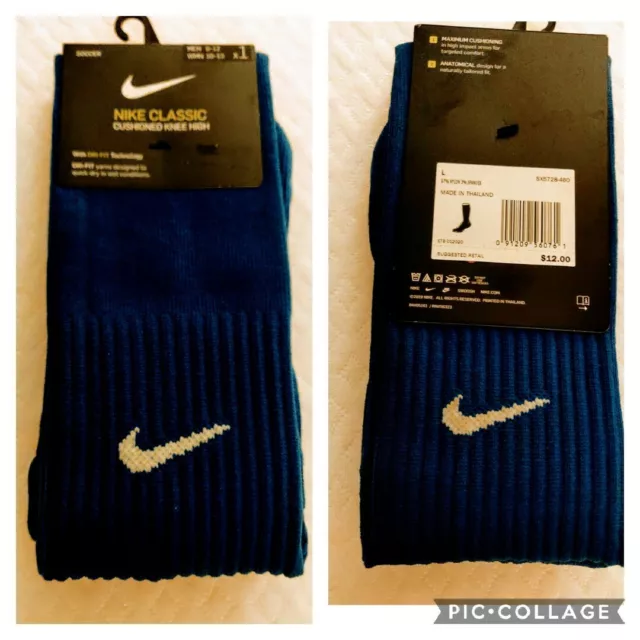 TWO PAIRS OF Nike Classic Cushioned Knee High Socks 25.00 PicClick