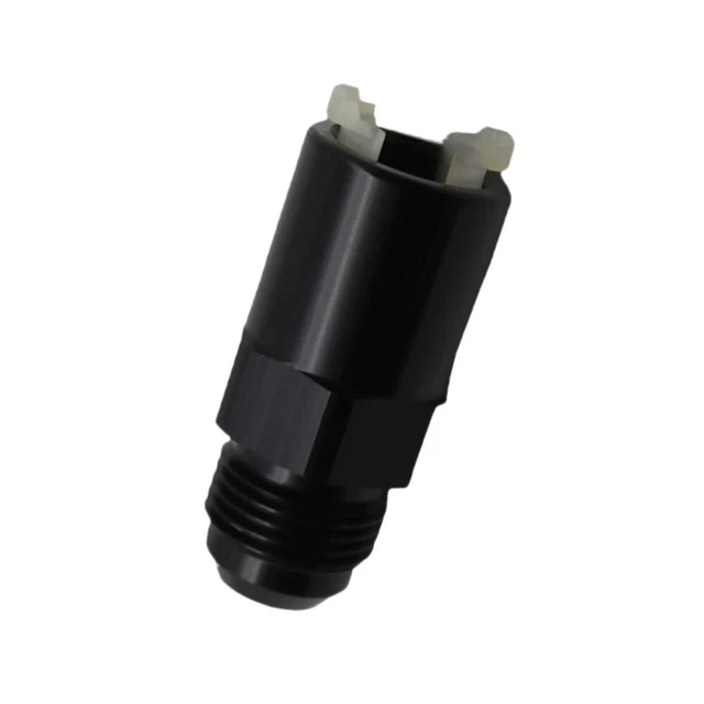 Adaptador De Línea De Combustible AN-8 Hembra A Conexión Rápida 3/8" Macho - Para Modificaciones, Negro
