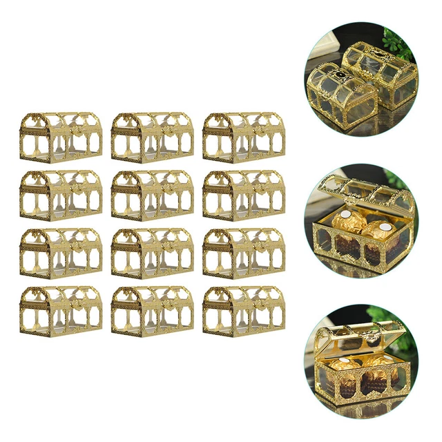 Scatola caramelle decorazioni matrimonio scatola di caramelle matrimonio plastica dorata