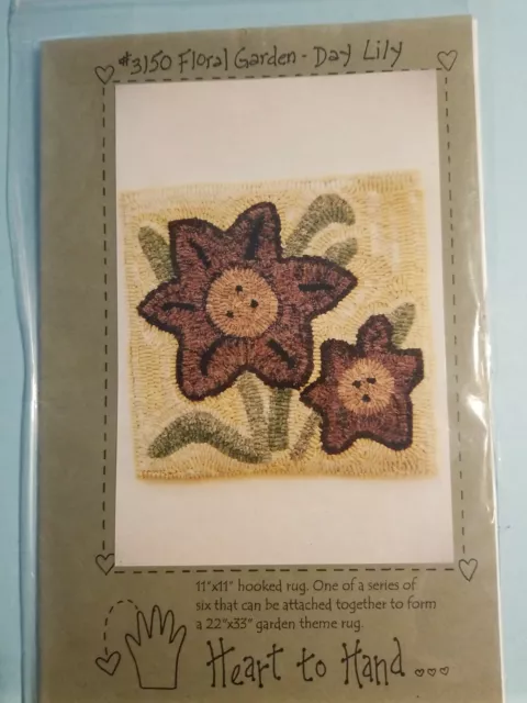 Heart to Hand - Floral Garden "Day Lily" 11" x 11"