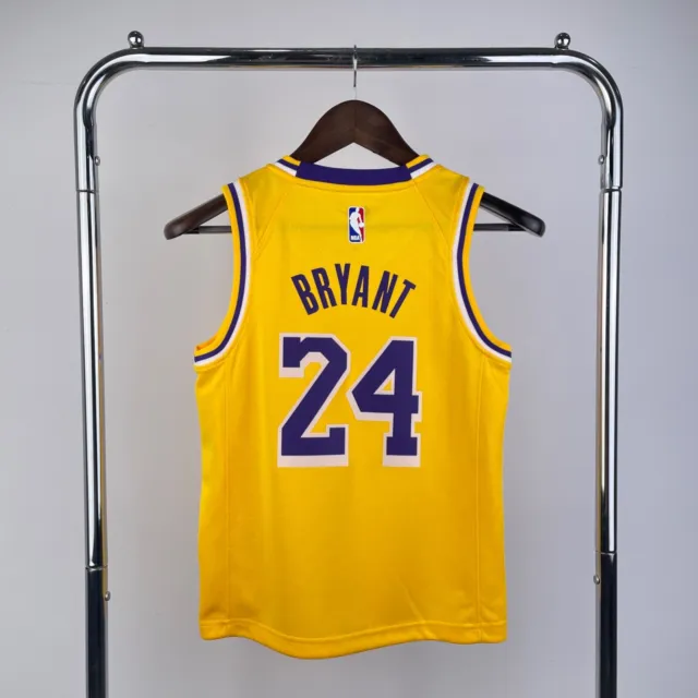Nike Kobe Bryant #24 Youth M La Lakers White Jersey Nba Basketball Jordan James