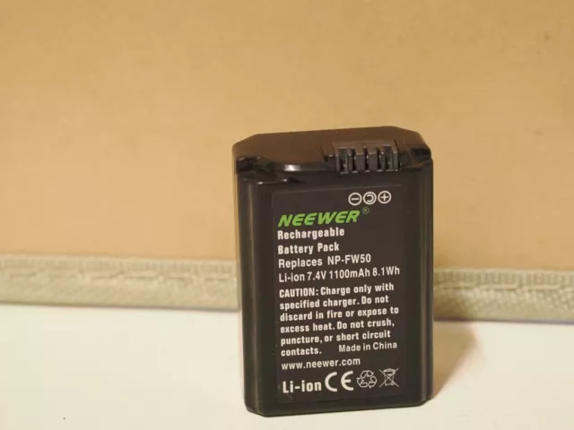 Neewer NP-FW50 Battery for Sony  A6000 A6500 A7R A7R II A7S A7S II A7 A7II RX10