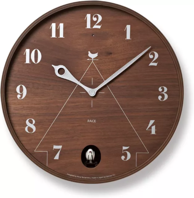 Lemnos cuckoo clock analog natural color wood brown PACE LC11-09 BW...