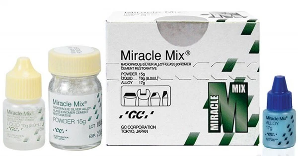 Dental Silver Reinforced Glass Ionomer Restorative Cement GC Miracle Mix