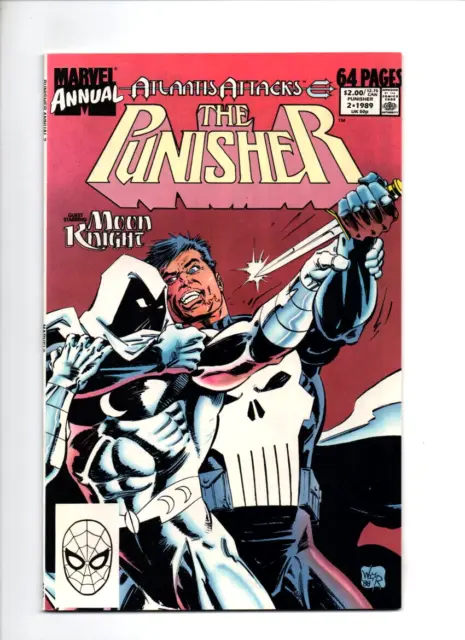 The Punisher Annual #2 Vf+ 8.5 (1989) Moon Knight App