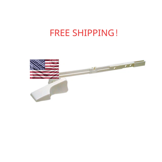 White Toilet Handle Universal Tank Trip Lever Toilet Flush Replacement Flusher $