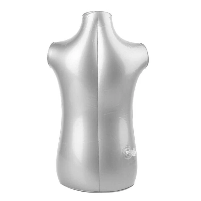 Mannequin De Buste Gonflable En PVC - Tour De Poitrine 90 Cm, Tour De Taille 76 Cm, Hauteur 72 Cm | Pour Présenter Hauts, Bijoux, écharpes
