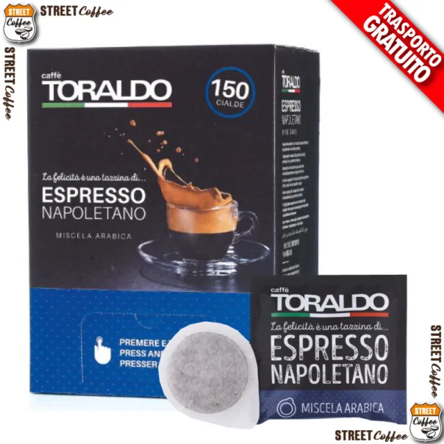 750 Cialde Caffè Toraldo Filtro Carta ESE 44 mm Miscela Arabica gratis