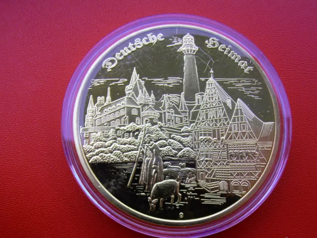 *Medaille Deutsche Heimat (Vergoldet-54gr.-50mm)* Kölner Dom