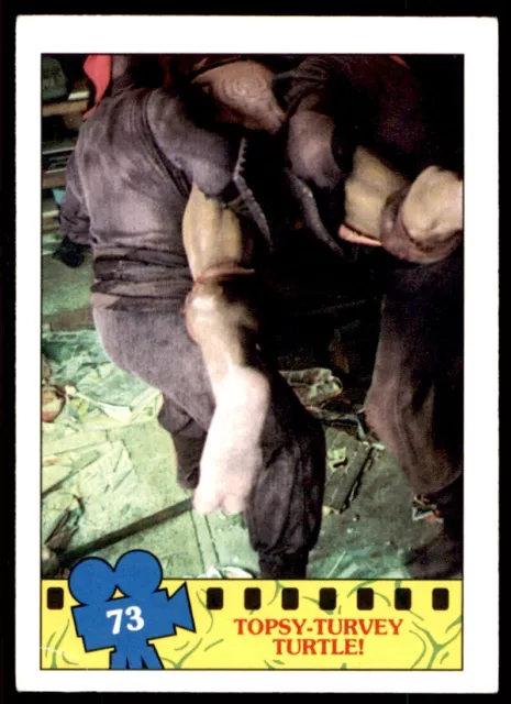 TMNT Topps Movie Cards (1990) Topsy-Turvey Turtle! No. 73