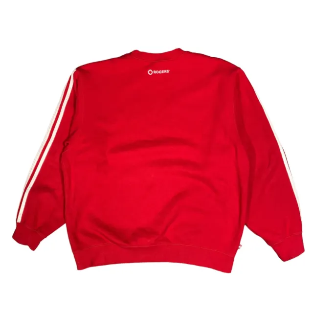 Vintage Y2K Adidas Rogers Cup Tennis Canada Red Sweatshirt Mens Large 2