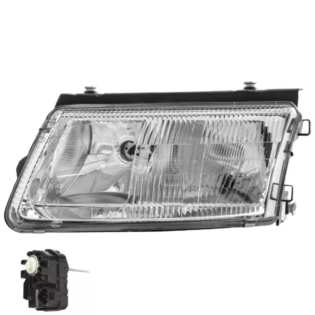 Halogen Headlight Left for VW Passat B5 Type 3B Year 96-00 Incl. Motor Engine
