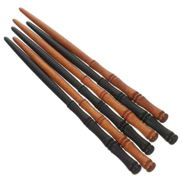 6 palillos de madera para el cabello japoneses chinos accesorios para el cabello hechos a mano