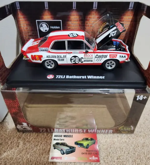 1:24 DDA607 Holden HDT LJ GTR XU1 Torana #28C Peter Brock 1972 Bathurst Winner