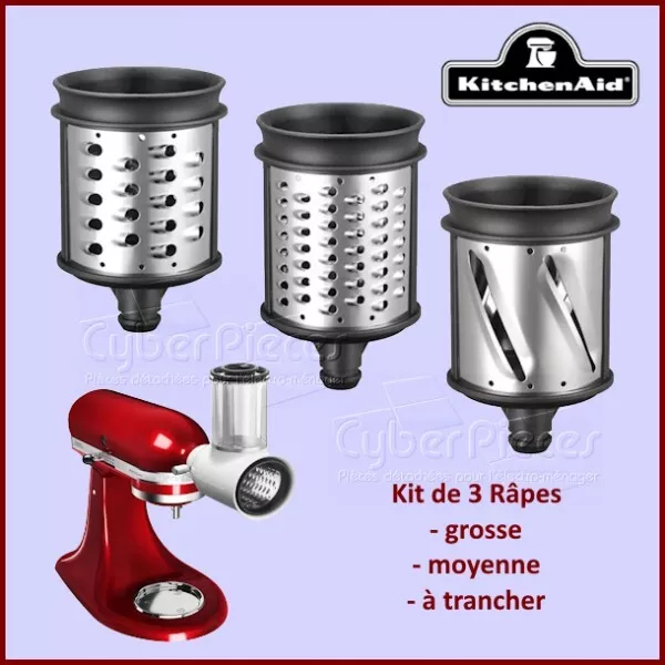 Kit de 3 Râpes robot culinaire Kitchenaid KSMVSA