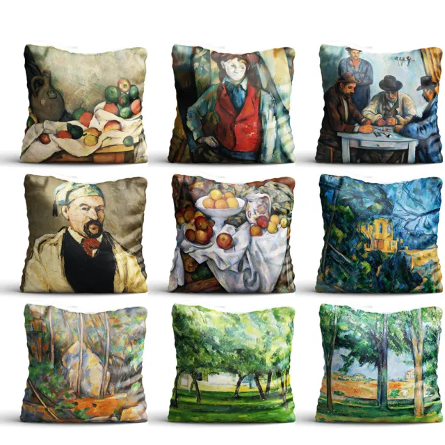 Painting By Paul Cézanne High Quality Silk Pillow Cover Sofa Decor Cushion Case