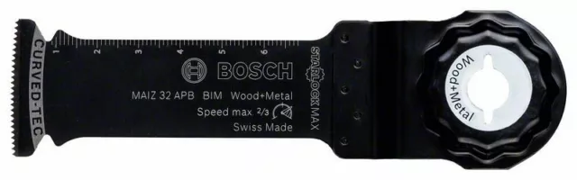 10x Bosch Bim Hoja de Sierra de Incisión Maiz 32 Apb , Wood Y Metal, 80 X 32MM