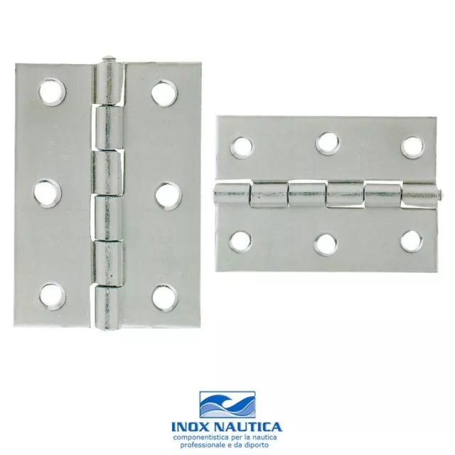 Cerniera A Libretto In Acciaio Inox Aisi 304 A2 - Varie Misure E Spessori