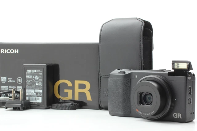 [MINT / Box & Case] RICOH GR 16.2MP Compact Digital Camera Black  From JAPAN