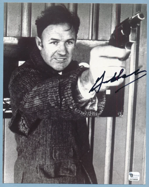 Signed GENE HACKMAN The French Connection 8x10 PHOTO GAI Authentic Coa