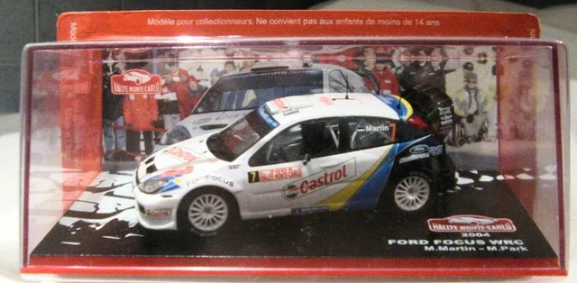 Voiture Miniature FORD FOCUS WRC 1/43 – M. Martin, Rallye Monte Carlo 2004 #7, Neuve