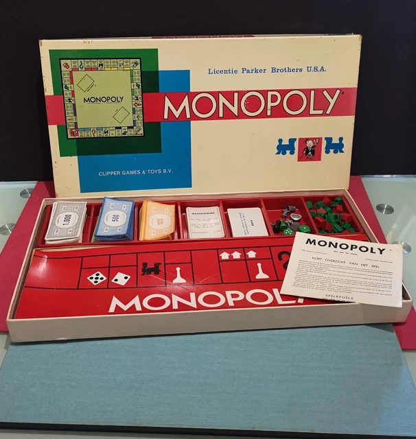 OLD BOARD GAME MONOPOLY year 1961 Dutch version COMPLETE EUR 28,91 ...