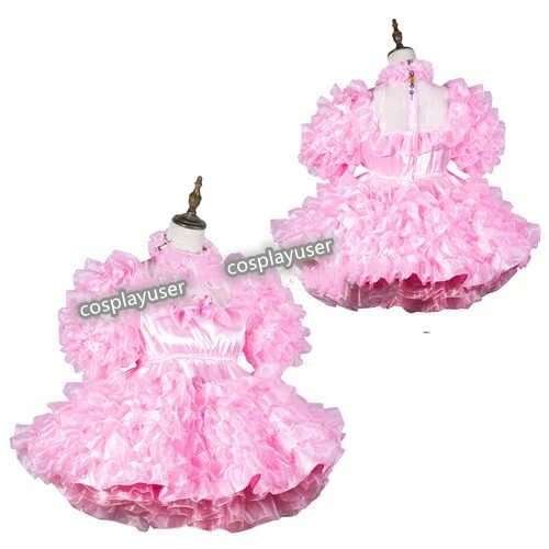 GOceBaby Crossdress Robe Sissy Fille Plissée Verrouillable avec
