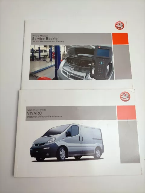 01-06 VAUXHALL VIVARO OWNERS HANDBOOK MANUAL & Service Booklet  2005