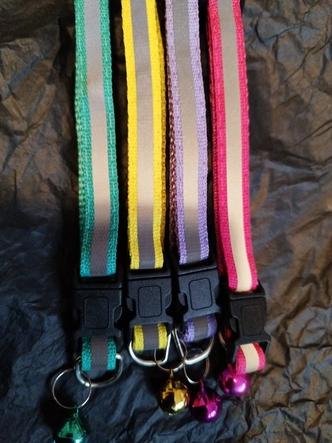 4 Reflective Cat Collars