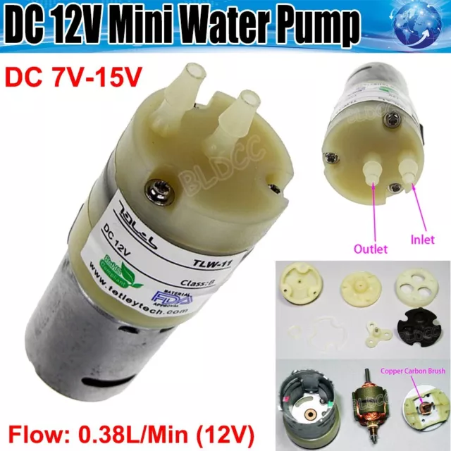 12V DC Micro Water Pump 370 Diaphragm Pump PV Solar Air Pump