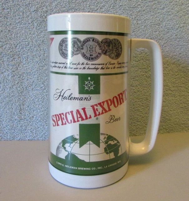 Heilemans Special Export Beer Mug Insulated Thermo-Serv USA VGC!