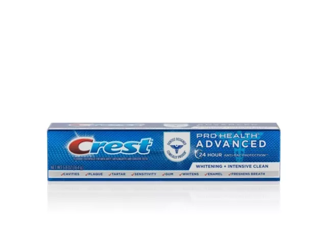Crest Pro Health Advanced Whitening + Intensiv reinigende Zahnpasta 164 g US-Import