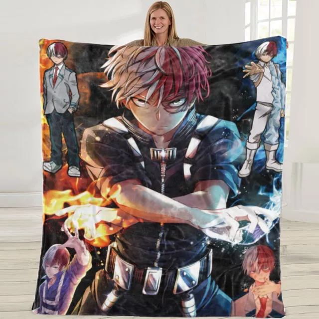 My Hero Academia Blanket Throw Plush Soft Flannel Blanket Gift For Kids 50x60in