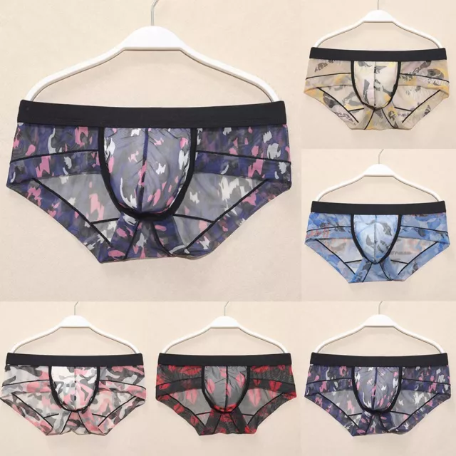 Women Transparent Panties Knickers Mesh Briefs Low-Waist Sexy Lingerie  Underwear