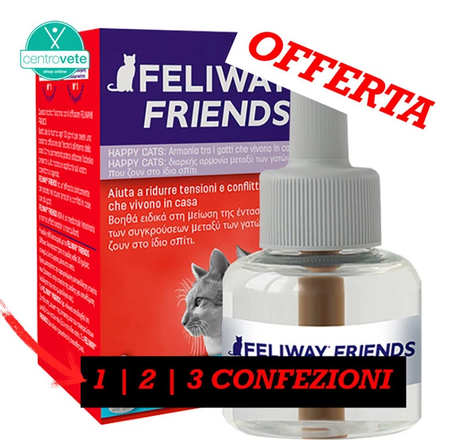 Ceva FELIWAY Friends ricarica 48 ml - Abituante per ARMONIA tra GATTI in casa