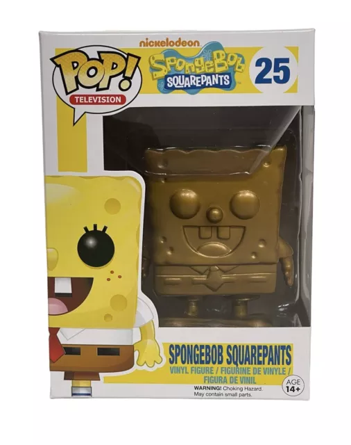 Gold Spongebob Squarepants Amazon Exclusive Funko Pop Vinyl Rare Vaulted