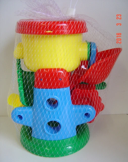 3 PC Set TODDLER Beach GARDEN TOYS Sand Machine Shovel Red YELLOW Blue Water