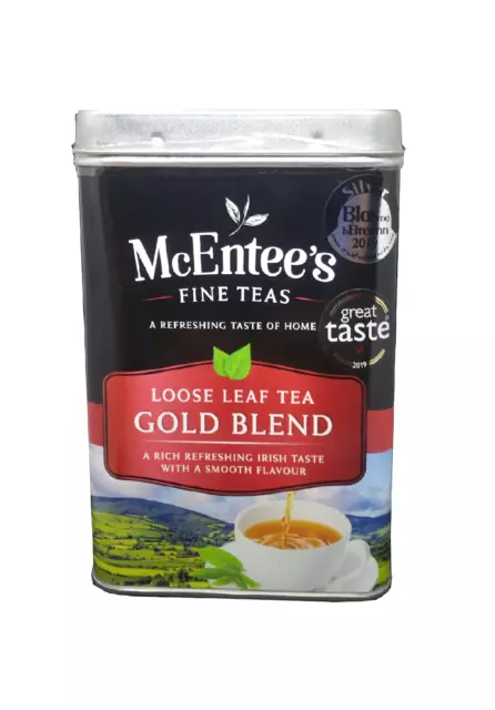 McEntee's Irish Loose Leaf Gold Blend Tea - 500g Tin - BLENDED IN IRELAND