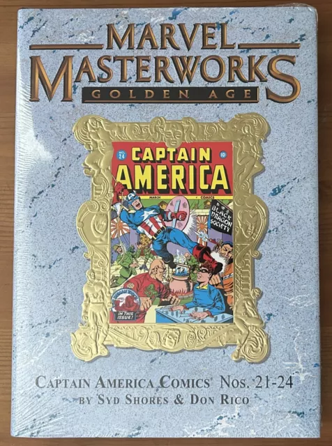 Marvel Masterworks Vol. 189 Golden Age Captain America! DM Variant SEALED!