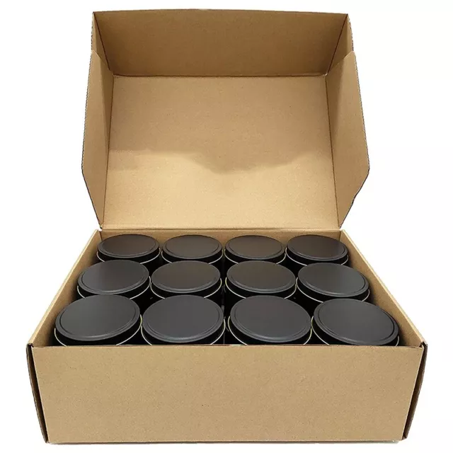 Latas para Velas, 24 Piezas, Recipientes de Metal para Velas de 4 Oz para H2842