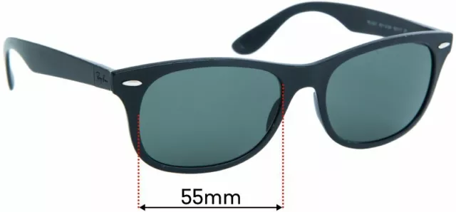 SFx Replacement Sunglass Lenses fits Ray Ban RB4207 - 55mm Wide